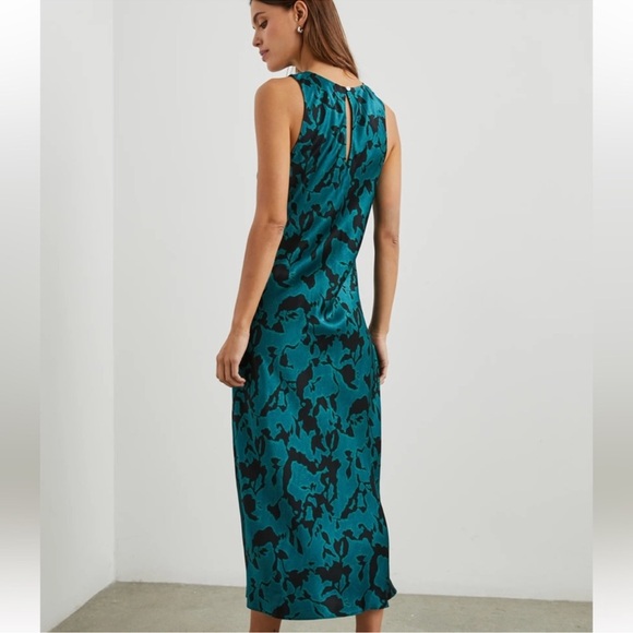 Rails Gabriella Slip Midi Dress in Teal Ice - Picture 2 of 10